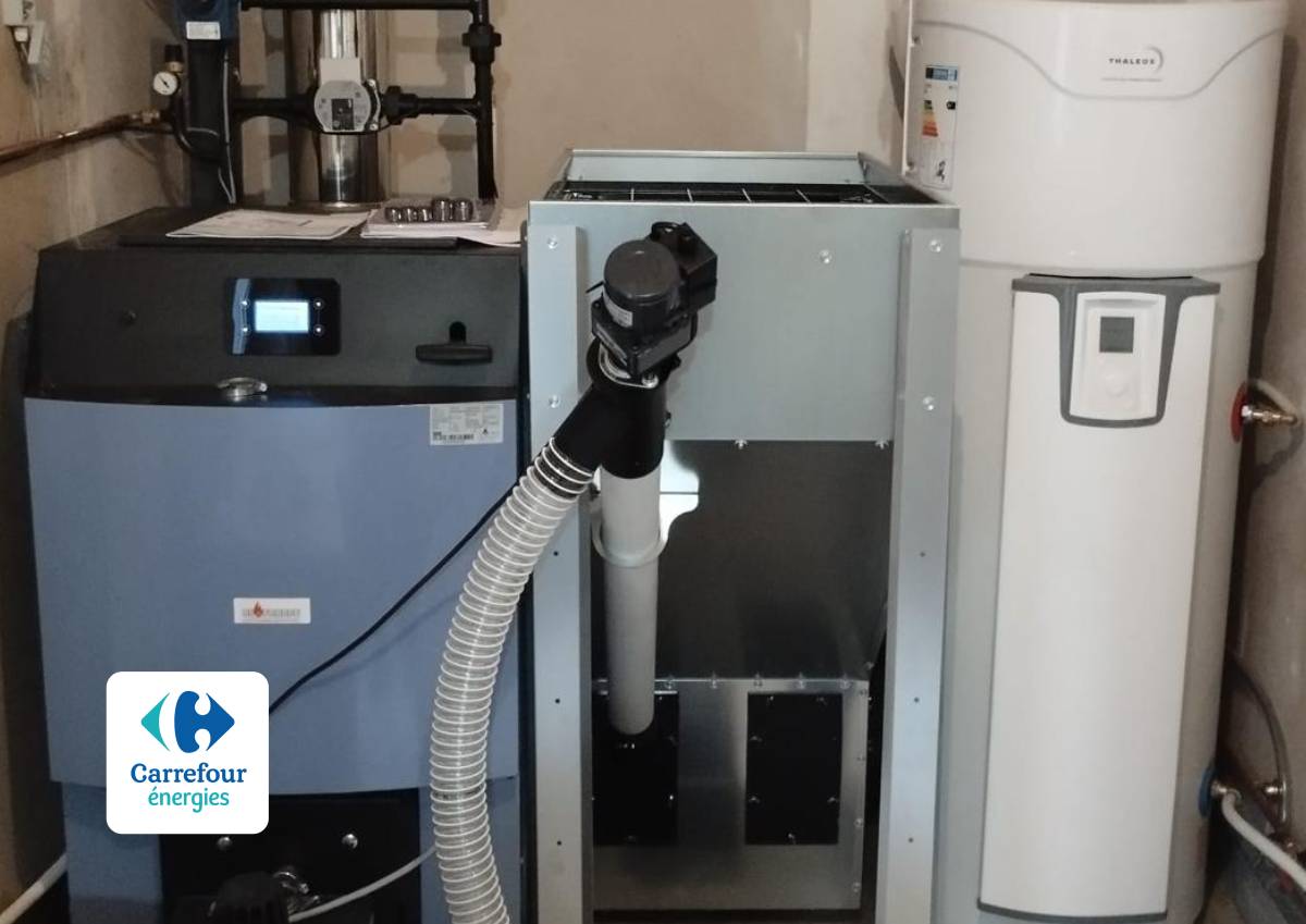 Exemple 3 : Installation chaudière à granulés