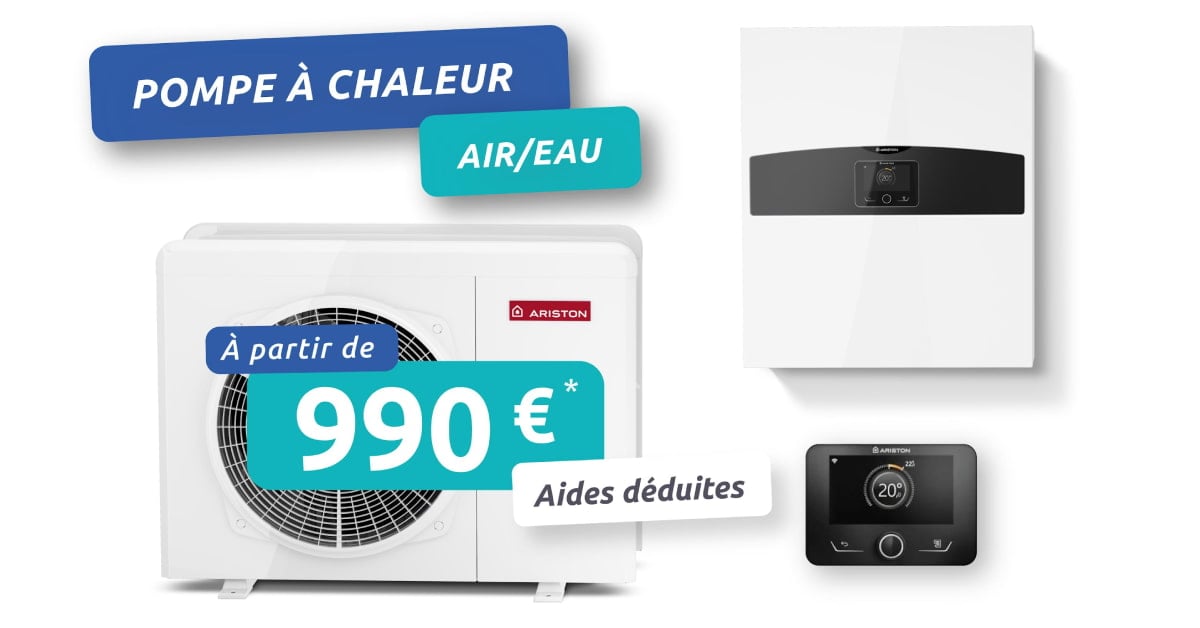 Offre pompe à chaleur air/eau Carrefour Énergies